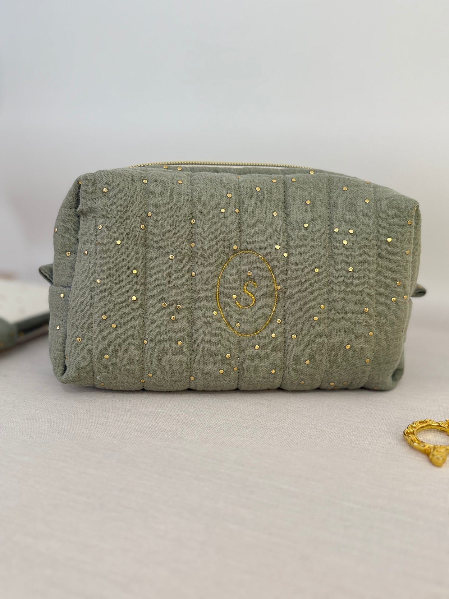 Trousse de toilette en double gaze