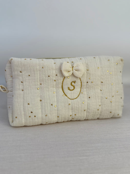 Trousse de toilette en double gaze