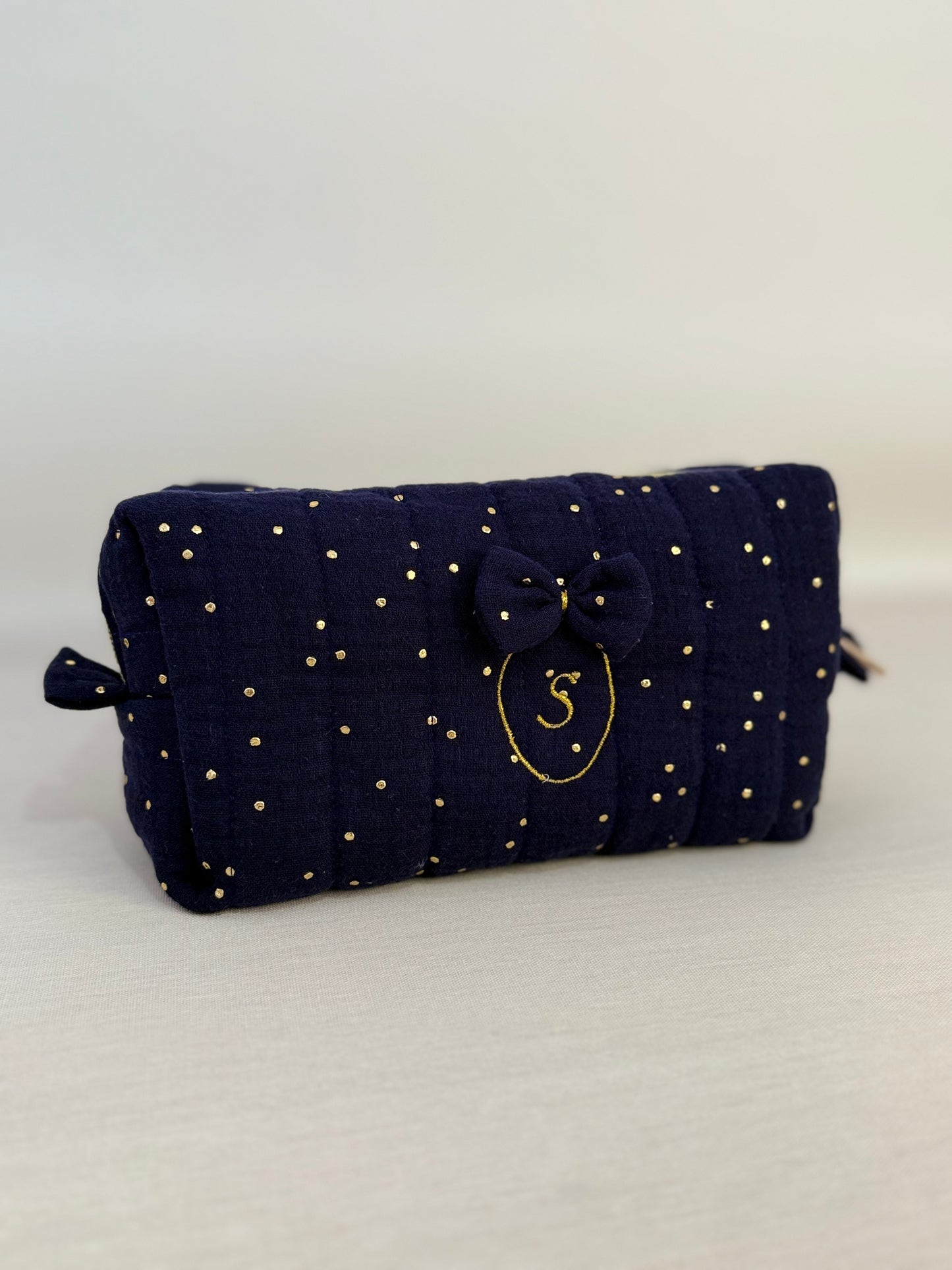 Trousse de toilette en double gaze