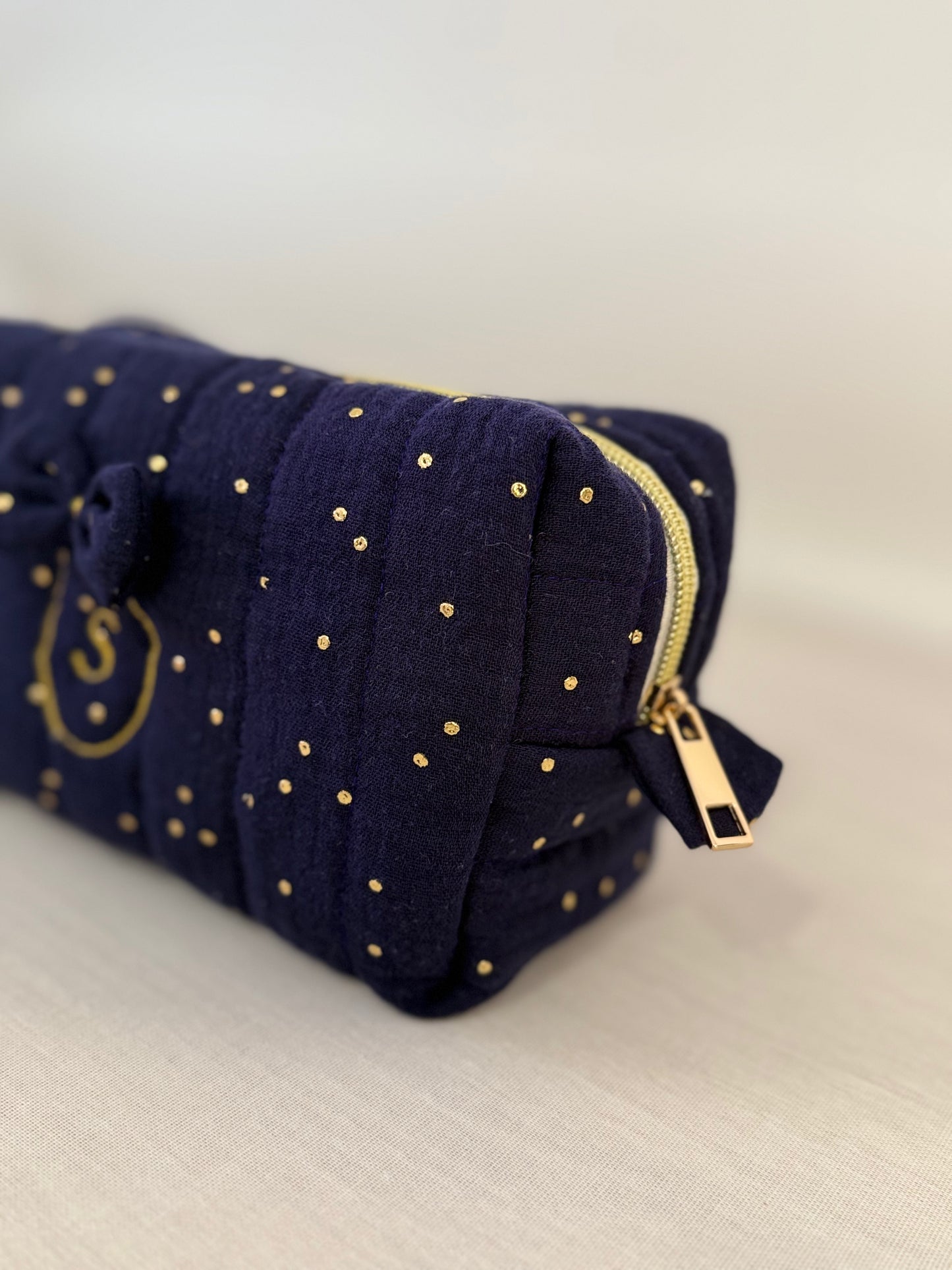 Trousse de toilette en double gaze