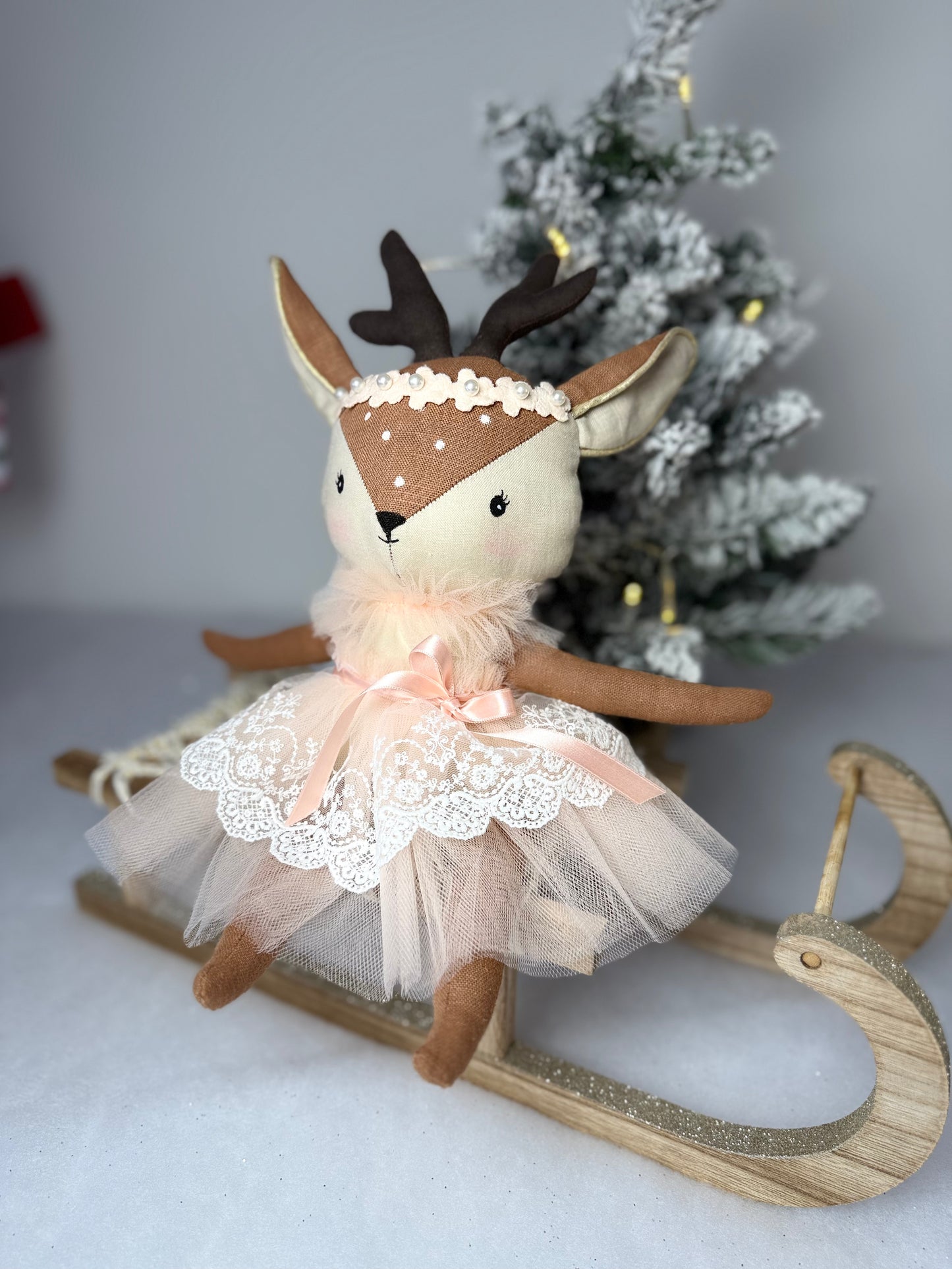 Renne Flocon-Robe en tulle et dentelle