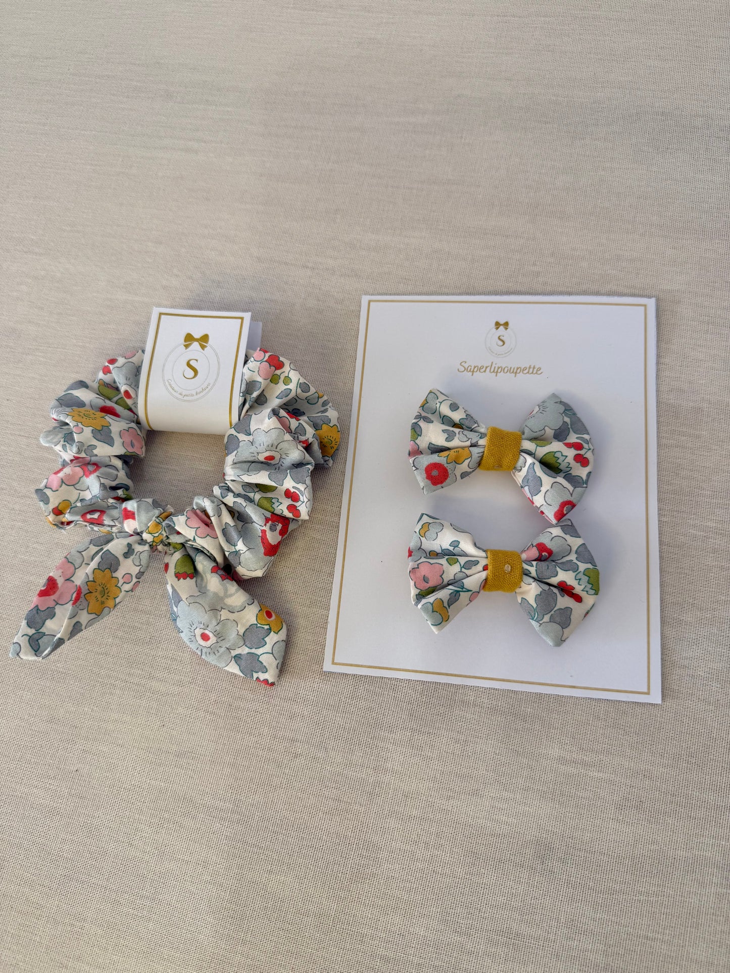 Duo barrettes & chouchou - Assortis Léa