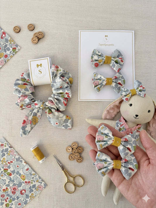 Duo barrettes & chouchou - Assortis Léa