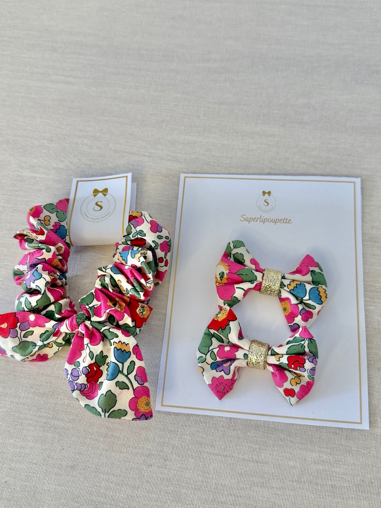 Duo barrettes & chouchou - Assortis Léa
